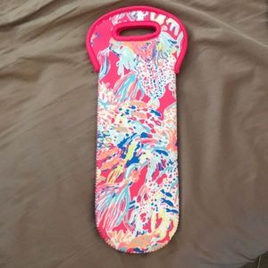 Lily Pulitzer wine carrier